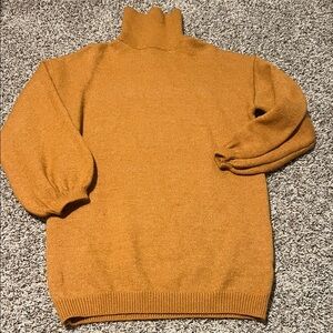 Cozy Oversized Turtleneck Sweater Dress